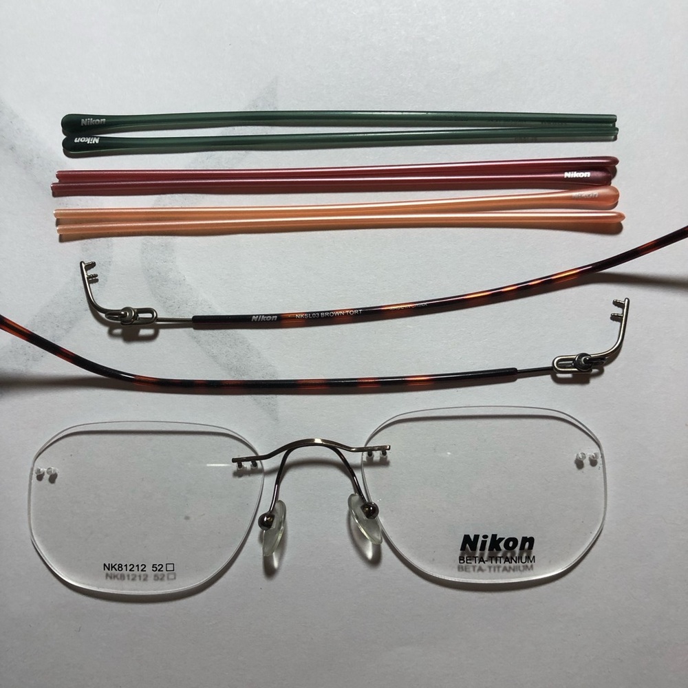 Nikon 3 pc mounting with extra temple covers